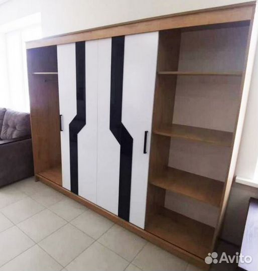 Гостиная Дуб вотан/Белый глянец