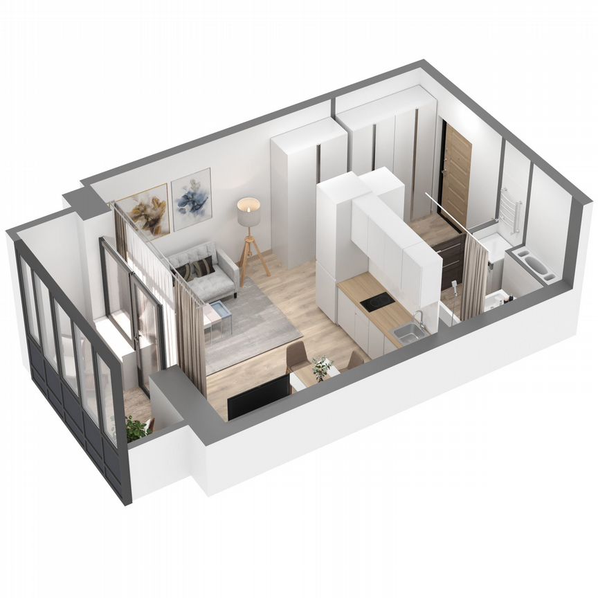 Квартира-студия, 26,8 м², 14/23 эт.