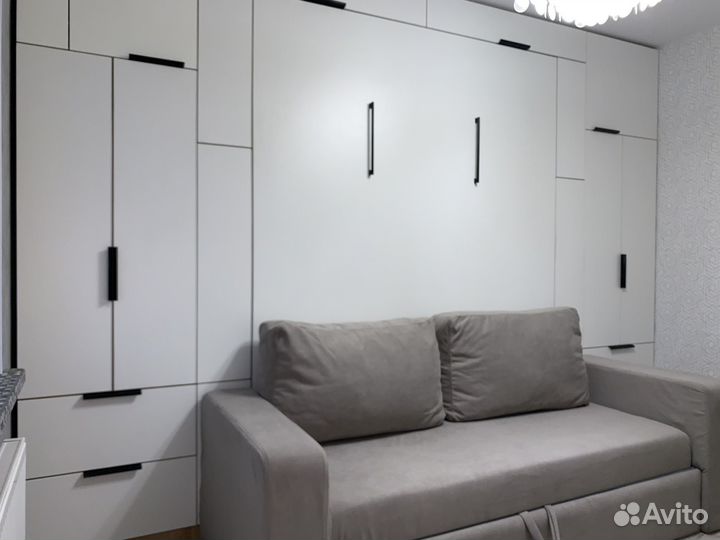 Подъемная шкаф кровать с диваном