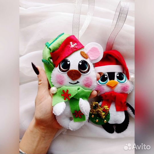 Ёлочные игрушки ручной работы