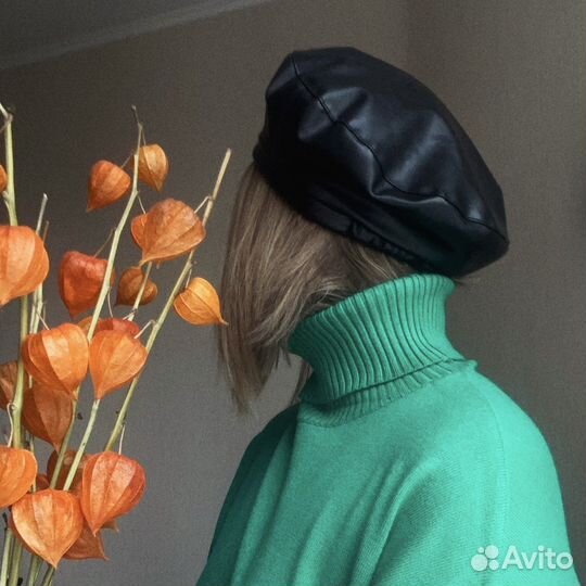 Шапка, берет кожзам