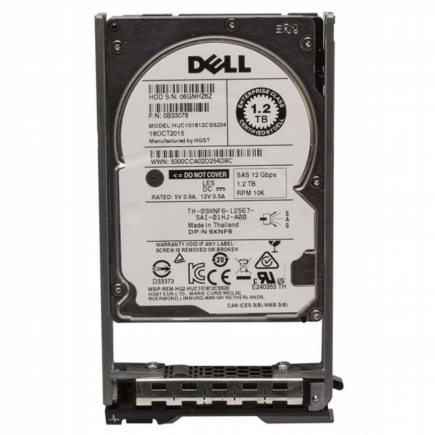 [9XNF6] Жесткий Диск Dell 1,2tb Sas 2,5" Hdd 9xnf6