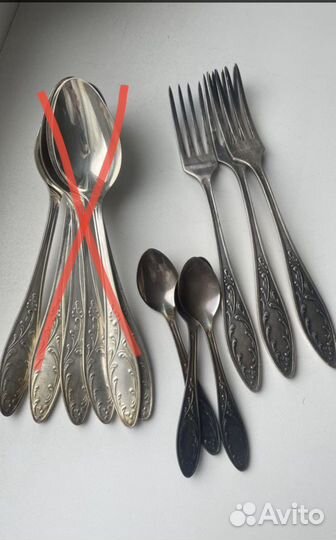 Ложки и вилки мельхиоровые