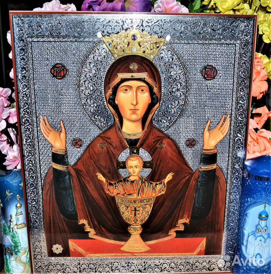 Икона Богоматери Неупиваемая чаша Большая Освящена