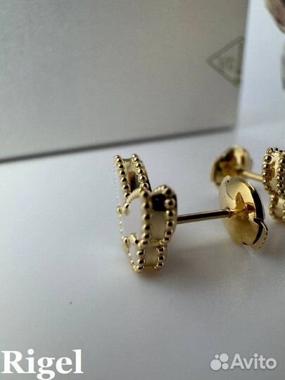 Серьги van cleef