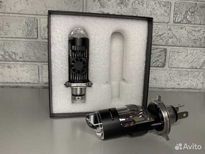 Светодиодные лампы с мини линзой H4