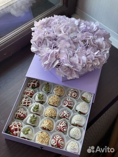 Клубника в шоколаде, букет из клубники