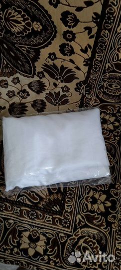 Тюль вуаль белая