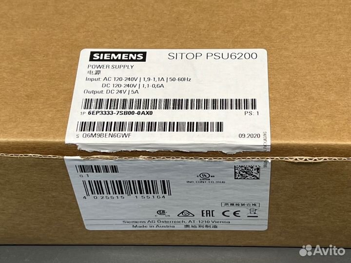 Siemens 6EP3333-7SB00-0AX0 Блок питания новый 1 шт