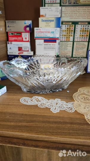 Ваза хрустальная