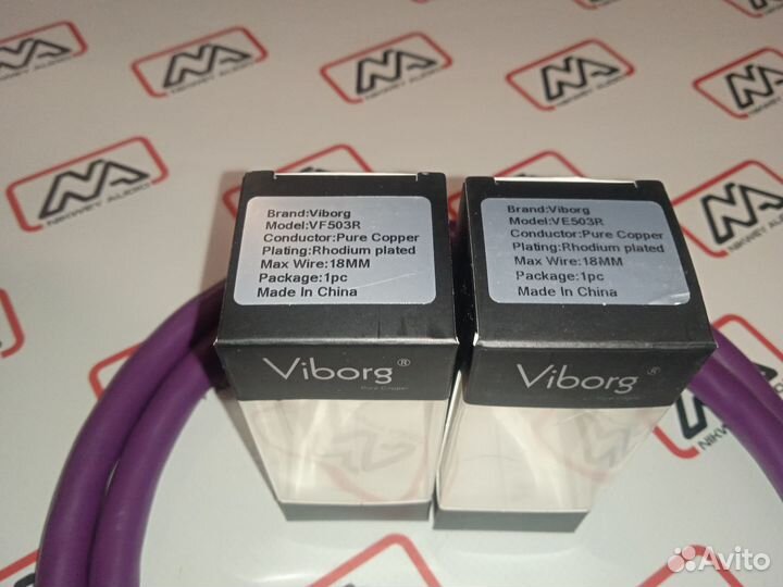 Силовой кабель Nanotec 307 + коннекторы viborg 503