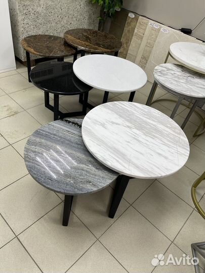 Мрамор. Журнальные столики. Доставка бесплатная