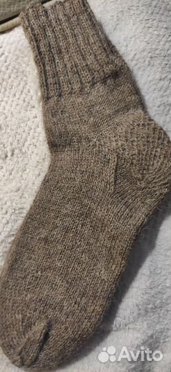 Носки шерстяные вязаные,ручная работа