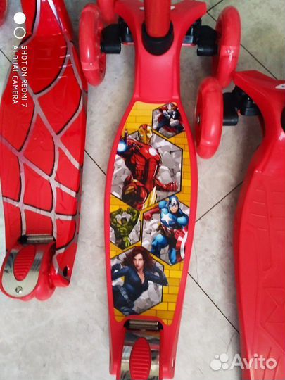 Трёхколёсный самокат scooter maxi Красный