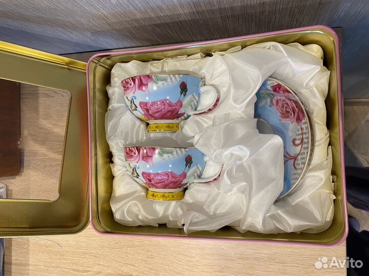 Сервиз чайный 2 чашки 220мл с блюдцами