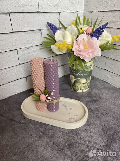 Свечи из медовой вощины