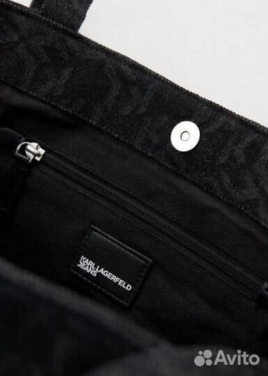 Cумка чёрная шоппер Karl Lagerfeld Jeans