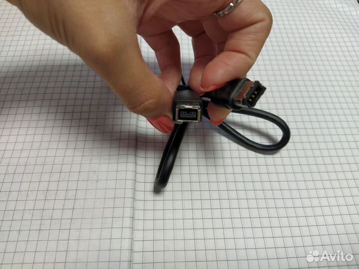 Firewire 800 - 400 кабель 0.6м новый 9pin 6pin