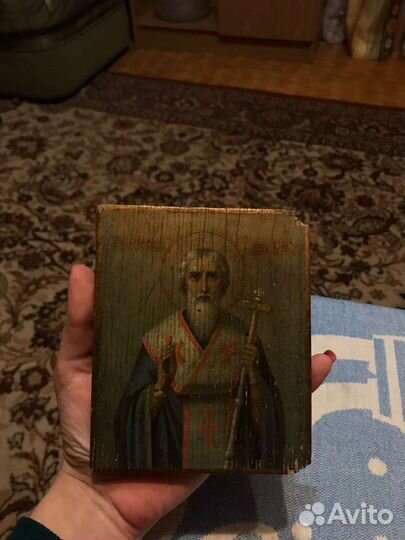 Старинная икона Константин 18в