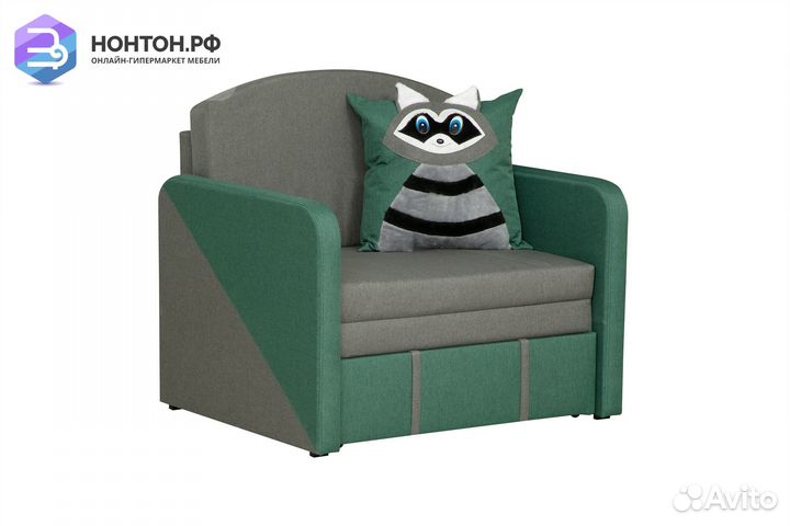 Тахта Мася 15 зеленая / серая