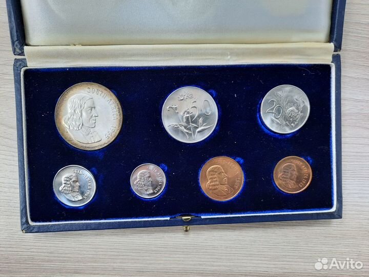 Годовой набор монет юар 1965 года