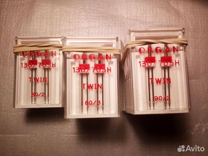 Иглы, Organ Twin, для быт. швейных машин