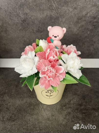 Мини букеты из мыла