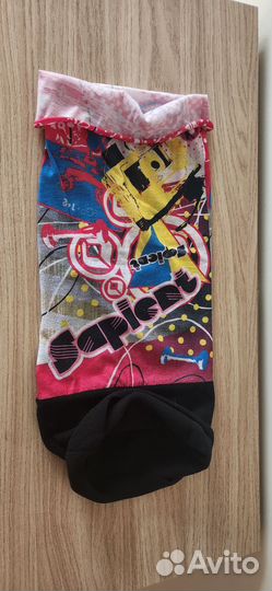 Флисово-тканевый шарф 