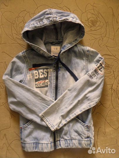 Джинсовая куртка на мальчика 122