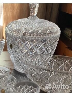 Крышка к крюшоннице хрусталь СССР