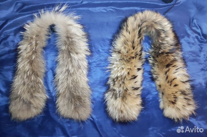 Меховая опушка воротник натуральный разные