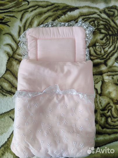 Конверт на выписку для девочки осень-зима