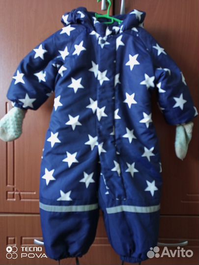 Зимний комбинезон 86-92 Baby Go + шапка + сапоги