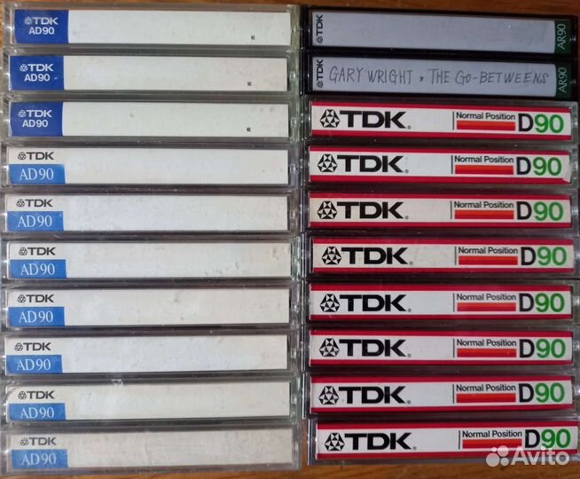 Аудиокассеты TDK AD90, TDK AR90, TDK D90