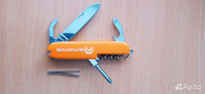 Нож складной туристический многофункциональный
