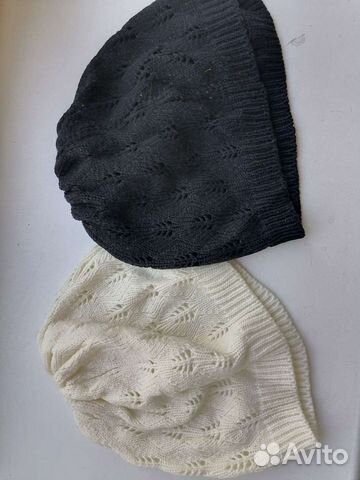 Берет белый/черный