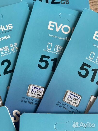 Новая Карта памяти MicroSD Samsung 512 GB EVO plus