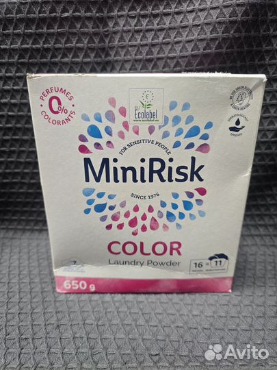 Стиральный порошок MiniRisk color 650г