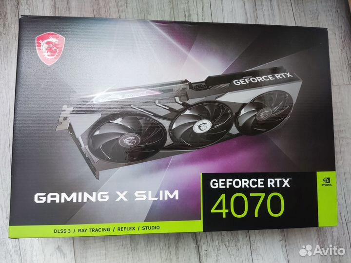 Видеокарта MSI RTX 4070 gaming x slim