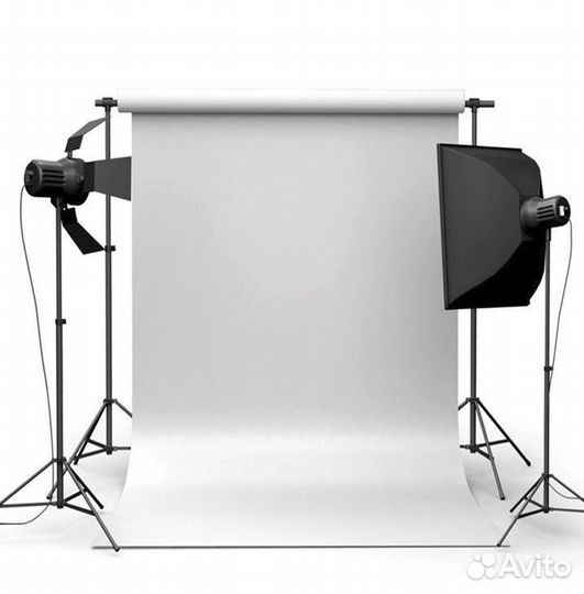 Фотофон виниловый белый новый