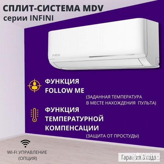 Кондиционеры MDV завод Midea компрессор Toshiba