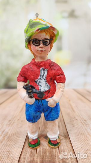 Ватная игрушка на елку