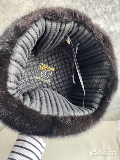 Норковая шапка мужская ушанка