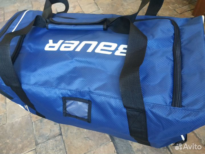 Баул хоккейный 28 синий сумка на колесах Bauer