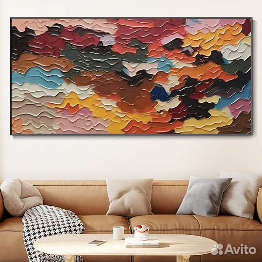 Большая картина маслом абстракция