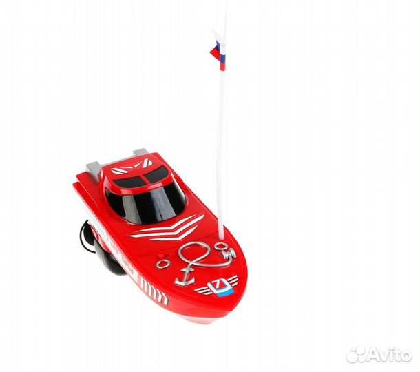 Катер на радиоуправлении красный 1103