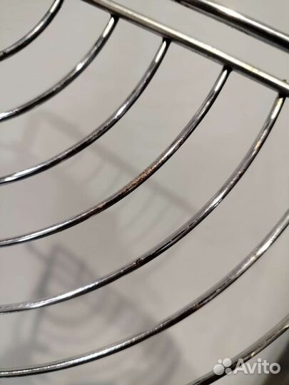 Полка для рейлинга угловая хром