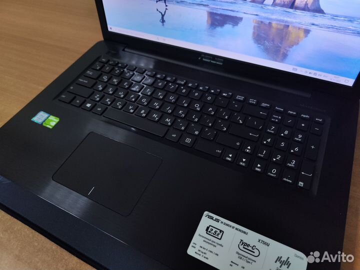 Игровой ноутбук Asus / i3 / 480ssd / 940Mx 2гб