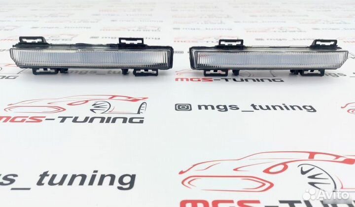 Дхо в передний бампер mercedes с-class w204 63 amg