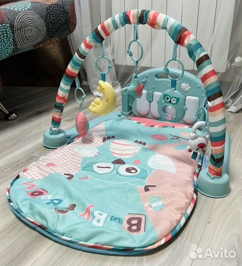 Развивающий коврик с пианино и дугой